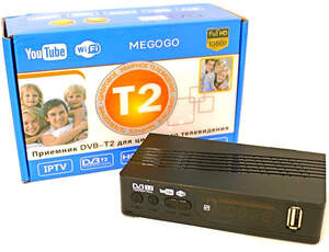 Тюнер T2 MG811 приставка с просмотром YouTube IPTV WiFi HDMI USB MEGOGO