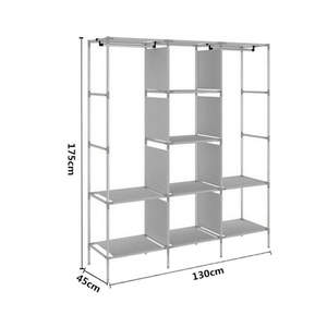 Складной каркасный тканевый шкаф Storage Wardrobe 88130, шкаф на три секции 130*45*175