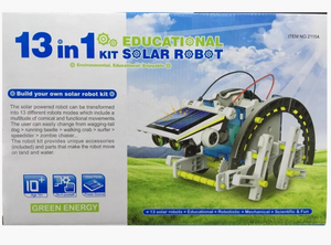 Конструктор робот на солнечных батареях Solar Robot 13 в 1 детский 2115