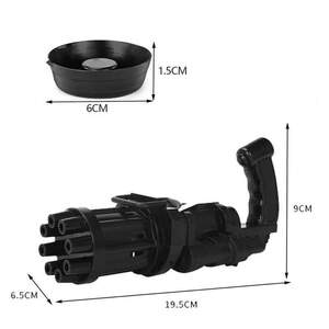 Детский пистолет для пузырей Gatling, летняя автоматическая машина для мыльных пузырей